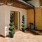 Green Artificial Boxwood Spiral Tree 4ft Indoor Outdoor Decor PVC Wood Trunk